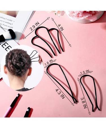 LAPOHI 6 Piece U Shape Hair Combs & Forks Set for Women - Vintage French Twist Hair Accessories - Buy Online on GoSupps.com