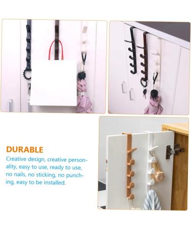 STOBAZA 6 Pcs Portable Hanging Rack for Clothes Cubicle Accessories Over Door Organizer Door Frame Nordic - Buy Online on GoSupps.com