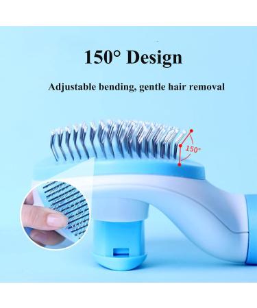 Secwell Dog Self-Cleaning Brush | One-Button Undercoat Remover | Blue | International Shipping Available - Buy Online on GoSupps.com