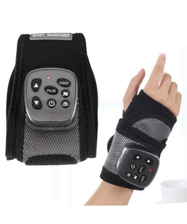 Wrist Brace  Hand Compression Carpal Tunnel Wrist Support Multifunctional Electric Vibration Massage Heating Brace and Pain Relief  Removable Splint for Both Right and Left Hands (Hand)