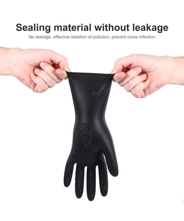 SOLUSTRE 3 Pairs Hair Dye Gloves Black Salon Hair Color Dye Gloves Shampoo Gloves Anti-slip Waterproof Hand Protectors Rubber Gloves for Hairdressing - Size M M (Pack of 3) - Buy Online on GoSupps.com