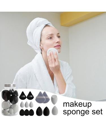 beauty blenders makeup sponge Makeup Blender Sponge Set Blender Beauty Set beauty blenders set Portable Concealer Sponge Facial Makeup Tools for Blending Foundation Cream Black - Buy Online on GoSupps.com