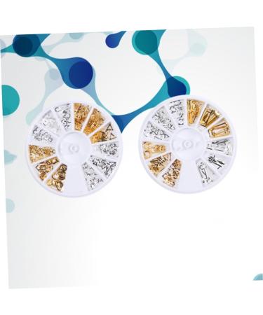 minkissy 2 Boxes Nail Art Goldendoodle Ornament Nail Rivets Studs Metal Decor Gold Metal Nail Studs Nails Jewelry Art Decoration Rivets for Metal Nails Rhinestones Metal Rivet Gem 3D Mix - Buy Online on GoSupps.com