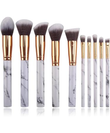 Makeup Brushes 10-Piece Makeup Brush Set With Brush Barrel Marble Texture Handle Makeup Brush Portable Beauty Brush Set Tool Eyeshadow Brushes Sets (Color : B Taille unique : O) O B - Buy Online on GoSupps.com