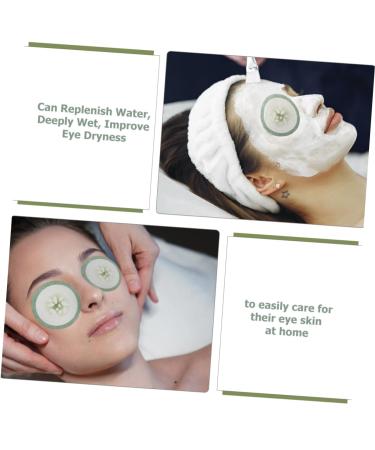 Healeved 200pcs Cucumber Eye Masks - Hydrating Eye Patches for Women | Non-Woven Eye Pads for Facial Care & Skincare - Buy Online on GoSupps.com