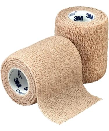 3M Coban Self Adherent Wrap - Tan - 2 x 5 yds (Pack of 3) - Buy Online on GoSupps.com