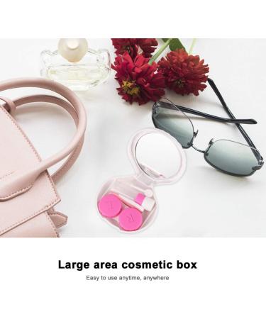 Milist Contact Lens Storage Case Set - 2 Plastic Containers with Mirror Design - Perfect Make-up Gift - Buy Online on GoSupps.com