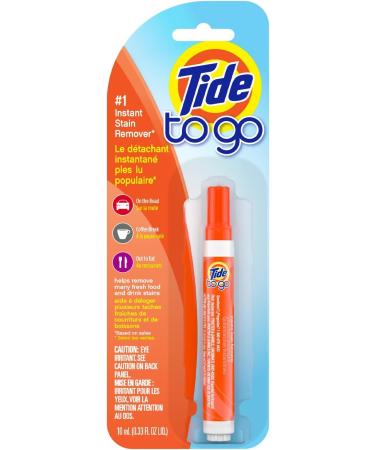 Tide Stain Remover for Clothes To Go Pen Instant Spot Remover for Clothes Travel & Pocket Size 1 Count 0.33 Fl Oz (Pack of 1)