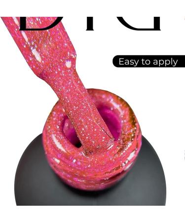 Didier Lab - Premium UV Gel Nail Polish - Brillant No. 11 - Gel Nail Varnish - Nail Art - Long-Lasting High Gloss Wear - Pink Gel Nail Polish - Gel Nails - Glitter Gel Nail Polish - Rich Pigment - Buy Online on GoSupps.com