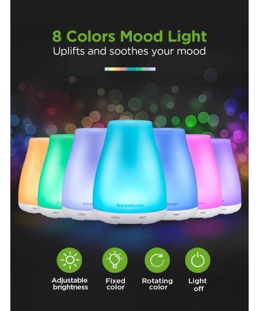 InnoGear Essential Oil Diffuser - Upgraded Aromatherapy Humidifier with 7 Colors, Auto Off & Cool Mist for Home & Office - Buy Online on GoSupps.com