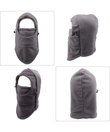 Triwonder Storm Hood Balaclava Face Mask & Neck Warmer - Unisex Ski Mask & Hose Scarf for Winter Outdoor Adventures - Gray - Buy Online on GoSupps.com