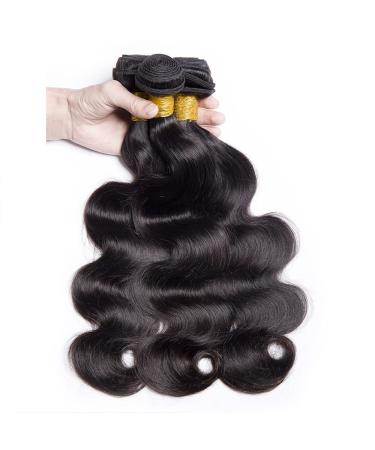 100% Virgin Brazilian Real Hair Bundles - Body Wave Extensions in Natural Color (8 10 12 Inches) - Premium Quality Unprocessed Hair for Women - Buy Online on GoSupps.com