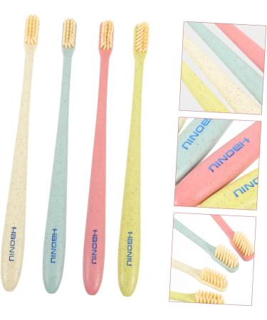 PLAFOPE Soft Toothbrush Set - 4 Pieces | Gentle Oral Care & Tongue Brush for all Age Groups - Buy Online on GoSupps.com