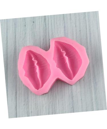 HOMSFOU 2pcs Baking Silicone Model Mini Cake Love Cake Valentine s Day Cake Holiday Cake Baking Lip Fondant Lip Shaped Molds Cupcake Silicone Lip Cookie Biscuit Chocolate Silica Gel 3D - Buy Online on GoSupps.com