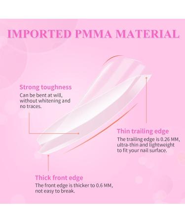 Saviland Soft Nails Tips & Glue Gel Kit - 504PCS Short Ballerinas Fake Nails | Full Cover Nail Tips Gel Kit for Acrylic Nails | 6-In-1 Nail Glue & UV Light Extension Set for Nail Art DIY - Buy Online on GoSupps.com