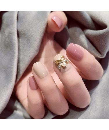 Sethexy Glossy Squoval Short False Nails - Pink Jump Color Acrylic Nail Tips (24 Pieces) for Women & Girls - Buy Online on GoSupps.com