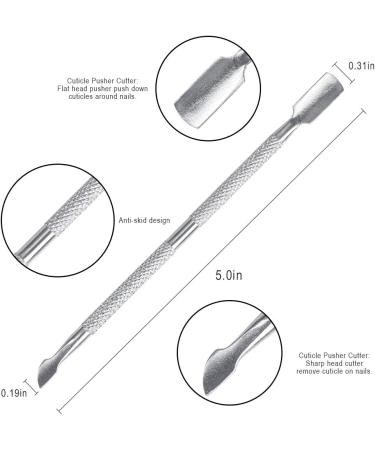 KELYDI Cuticle Nipper and Pusher Set - Dead Skin Remover & Manicure Tool - Buy Online on GoSupps.com