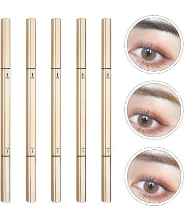 Sewroro 5pi ces Crayons Sourcils avec Brosse Lot de Outils de Maquillage Portables pour Dessiner les Sourcils Naturels - Buy Online on GoSupps.com