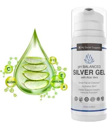 Colloidal Silver Gel with Aloe Vera | Strong 30ppm Formula | pH Balanced 1 - Buy Online on GoSupps.com
