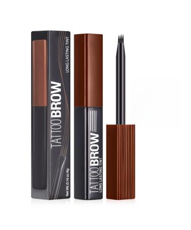 U-Shinein 3D Microblading Eyebrow Pencil Waterproof Long Lasting Eyebrow Pencil with 4 Micro Tips for Natural Makeup Brown