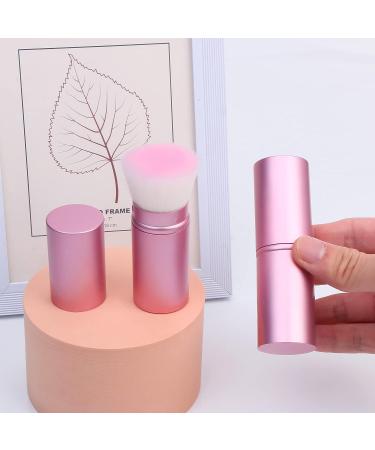UNIMEIX Sunscreen Brush for Face - Retractable Kabuki Brush for Kids - Blush & Foundation Makeup Brushes - Flawless Application - Pink Flat Top - Buy Online on GoSupps.com
