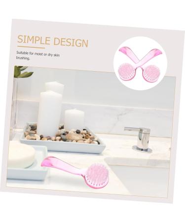 Healifty 4 Pcs Facial Cleansing Brush Set - Soft Hair Manual Horn Brush with Long Handle for Gentle Massage (Random Color) - Perfect for All Skin Types - Buy Online on GoSupps.com