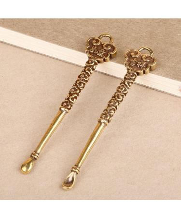 Ear Spoons Retro Brass Phoenix Portable Ear Cleaning Tool Ear Pick Ear Wax Remover Curette Cleaner Keychain Pendants - Buy Online on GoSupps.com