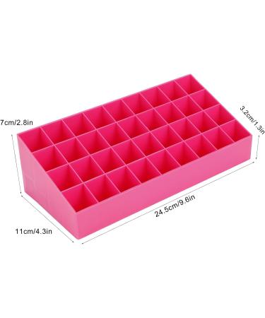 Alvinlite Lipstick Display Stand - 36 Space Pink Plastic Lipstick Organizer Rack for International Shipping - Buy Online on GoSupps.com