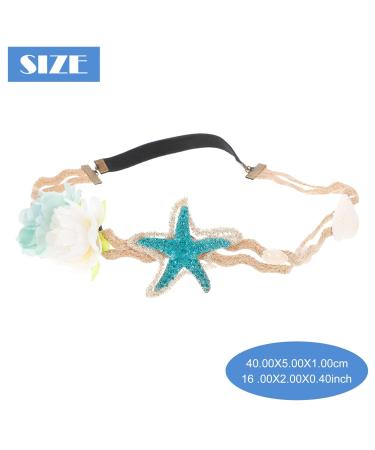 Lurrose Blue Glitter Mermaid Headband | Cat Ear Hair Straps & Mesh Hair Band for Baby Girls & Kids | Perfect Party Supplies & Decorations - Buy Online on GoSupps.com