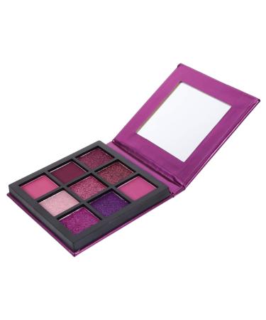 DRESSOOS Powder Women Eye Shadow 9 Makeup Palette Eye Shadow Diamond Metallic Eye Shadow Palettes 1 count (Pack of 1) Purple