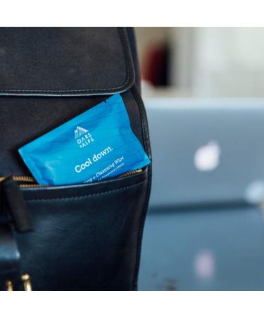 Oars + Alps Face and Body Wipes | Dermatologist Tested, Infused with Caffeine and Menthol | TSA Friendly | 14 Wipes - Buy Online on GoSupps.com
