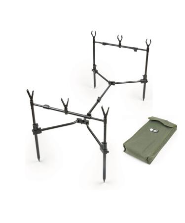 Zite Fishing Rod-Pod compact-rod holder fishing rod carp fishing-rod stand Small transport size with fishing stalls Transport bag
