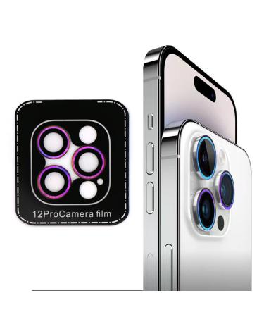 SUWEI Camera Lens Protector for iPhone 12 Pro,6.1 inch, Aluminum Alloy Lens Screen Stiker Cover Film,Screenprotector Lens Shield, Bright Shiny Color. (12Pro)