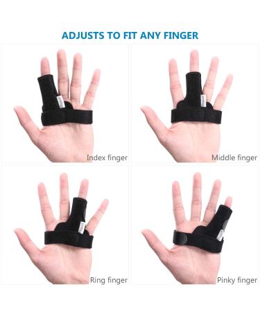 Clispeed Finger Rail - Adjustable Aluminum Support for Index Finger Pain Relief - Black - Buy Online on GoSupps.com