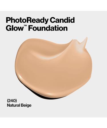 Revlon Photo Ready Candid Glow Liquid Foundation for Sensitive and Dry Skin - Natural Beige - Sheer-Medium Coverage with Natural Glow Finish - 0.75 Fl Oz - Buy Online on GoSupps.com