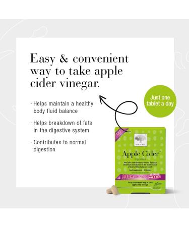 New Nordic Apple Cider Mega 1000mg - 30 Tablets - Vegan Supplement for Health & Weight Loss - Apple Cider Vinegar - Men & Women - Buy Online on GoSupps.com