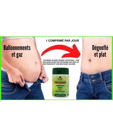 Constidigest - Gentle Laxative for Constipation - 30 Natural Tablets - Regulates Intestinal Transit - Cleans Detox - Colon Clean - Bloating and Gas - Buy Online on GoSupps.com