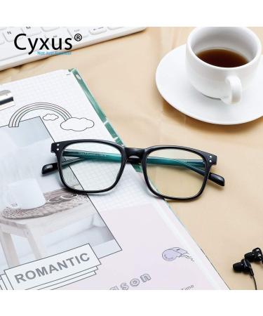 Cyxus Anti-Blue Light Glasses - Prescription-Free Blue Light Filter Glasses for Laptops Smartphones & Tablets - Model 8183 Black - Buy Online on GoSupps.com