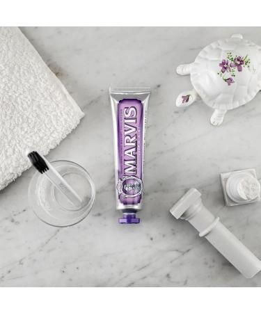 Marvis Jasmine Mint Toothpaste 85ml - Aromatic Dental Care Promotes Healthy Gums & Long-Lasting Freshness (2 Pack) - Buy Online on GoSupps.com