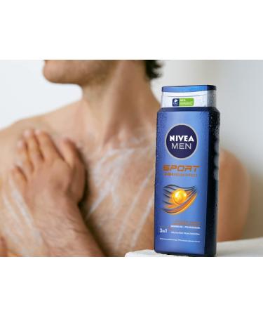 LEVEL MEN NIVEA MEN Sports shower gel 400 ml vitalizing and caring shower gel with minerals refreshing shower for active men - Buy Online on GoSupps.com