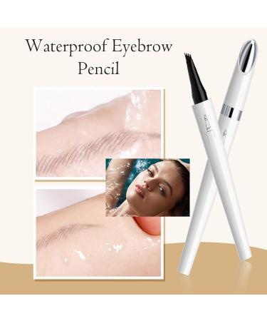 Upgraded Microblading Eyebrow Pen 4-Fork-Tip Magical Eyebrow Pencil 3D Eye Brow Pencil for Natural Hair-Like Brows Makeup Waterproof & Long-Lasting Stay on All Day (4 Colors) - Buy Online on GoSupps.com