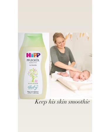 Hipp Sensitive Baby Body Oil with Organic Almond Oil 6.76 fl.oz - Gentle Care from Birth - Buy Online on GoSupps.com