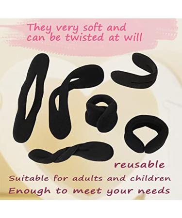 Buy Cuhza 4-Piece Magical Hair Knot Set - Upgraded Hair Bun Maker & Sponge Clips for Perfect Styling - 2 Large & 2 Small Black Donut Tools - Buy Online on GoSupps.com