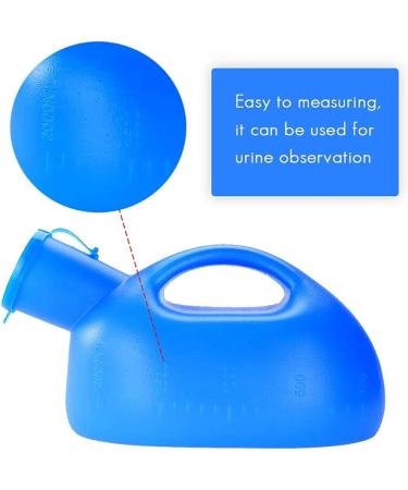 ICEMOB 2000 Ml Pee Bottle for Men Outdoor Measuring Male Urine Bottles Non Spill Urinals for Men for Emergency and Travel Ergonomic Handle Design Easy to Clean - Buy Online on GoSupps.com