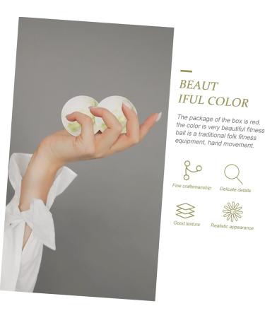 Buy Healvian Gymnastics & Hand Training Balls - Perfect for Hand Exercises & Meditation | Lantian Jade Gift from China - Buy Online on GoSupps.com