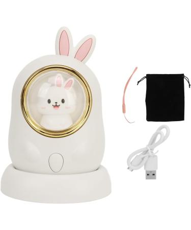 Hand Warmer Lightweight Cute Rabbit Design Night Light Function USB Rechargeable 2 Levels Heating Pocket Hand Warmer with Lanyard for Office (White) - Buy Online on GoSupps.com