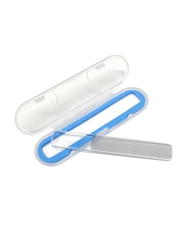 Nano Particle Glass Nail File  Crystal Polished Nail File in Blue Box  1 Pack Nail File for Home and Salon