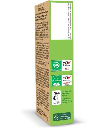 Gimoka 100% Arabica Blend Intensity 8-100 Capsules Compostable and biodegradable - Compatible with Nespresso* domestic coffee machines - Made in Italy (pack of 10 x 10) - Buy Online on GoSupps.com