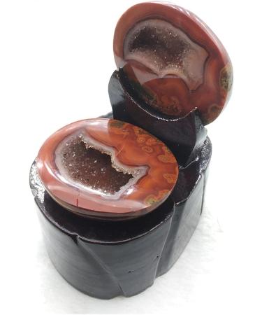 Natural Crystal Rough Hight Quality Natural Agate Geode Red Onyx Cornucopia Rough Agate Carnelian Drusy Cluster Ornaments - Buy Online on GoSupps.com