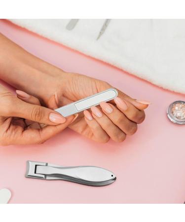 Vbnuyhim Nail Clippers Nail Clippers for Thick Nails Stainless Steel Nail Clippers Stainless Steel Nail Clippers for Large Nails Wide Jaw Mouth Nail Clippers with File Silver - Buy Online on GoSupps.com